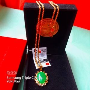 Beautiful gift set jewelry 999 marked gold plated